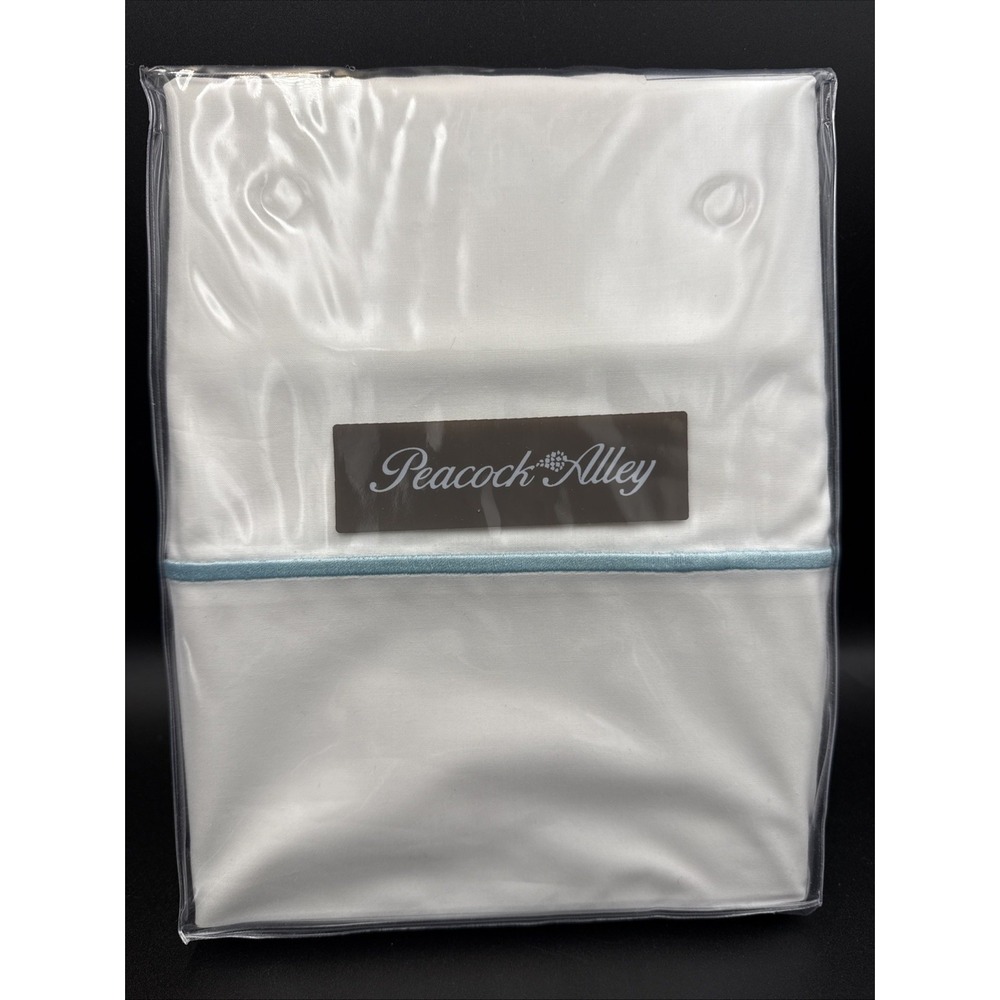 peacock alley pillow cases Boutique Sea Blue Standard Pair New